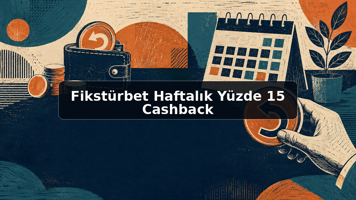 Fikstürbet Haftalık Yüzde 15 Cashback hakkında açıklayıcı görsel